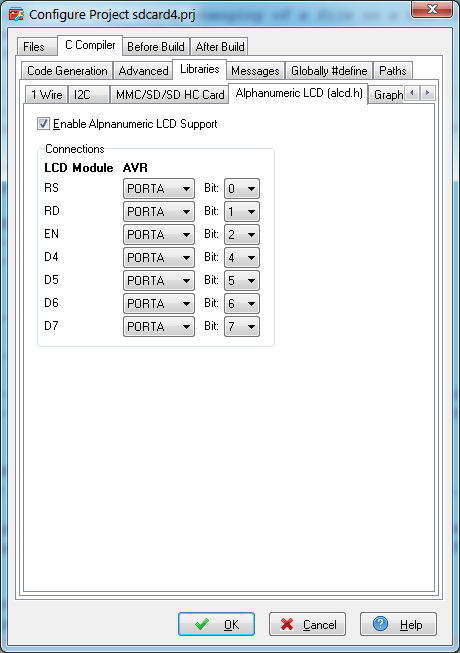 Alphanumeric LCD