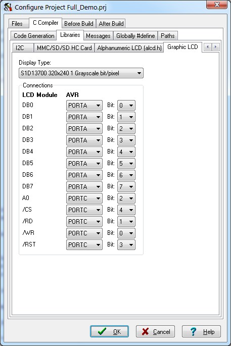 Graphic Display Settings